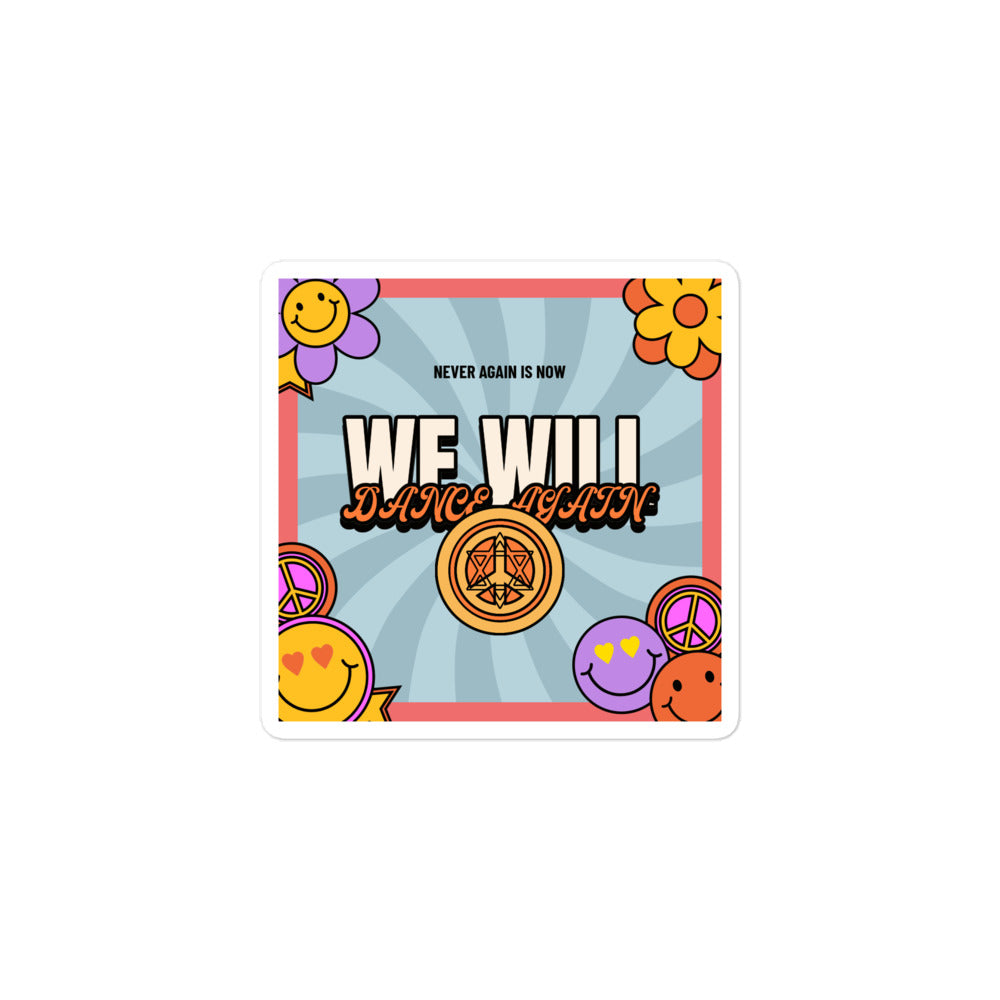 We Will Dance Again | Retro-Blue Style | Kiss Cut Sticker Jouparty