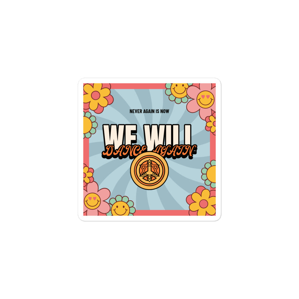 We Will Dance Again | Retro-Blue Style | Kiss Cut Sticker Jouparty