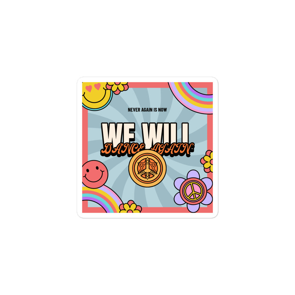 We Will Dance Again | Retro-Blue Style | Kiss Cut Sticker Jouparty