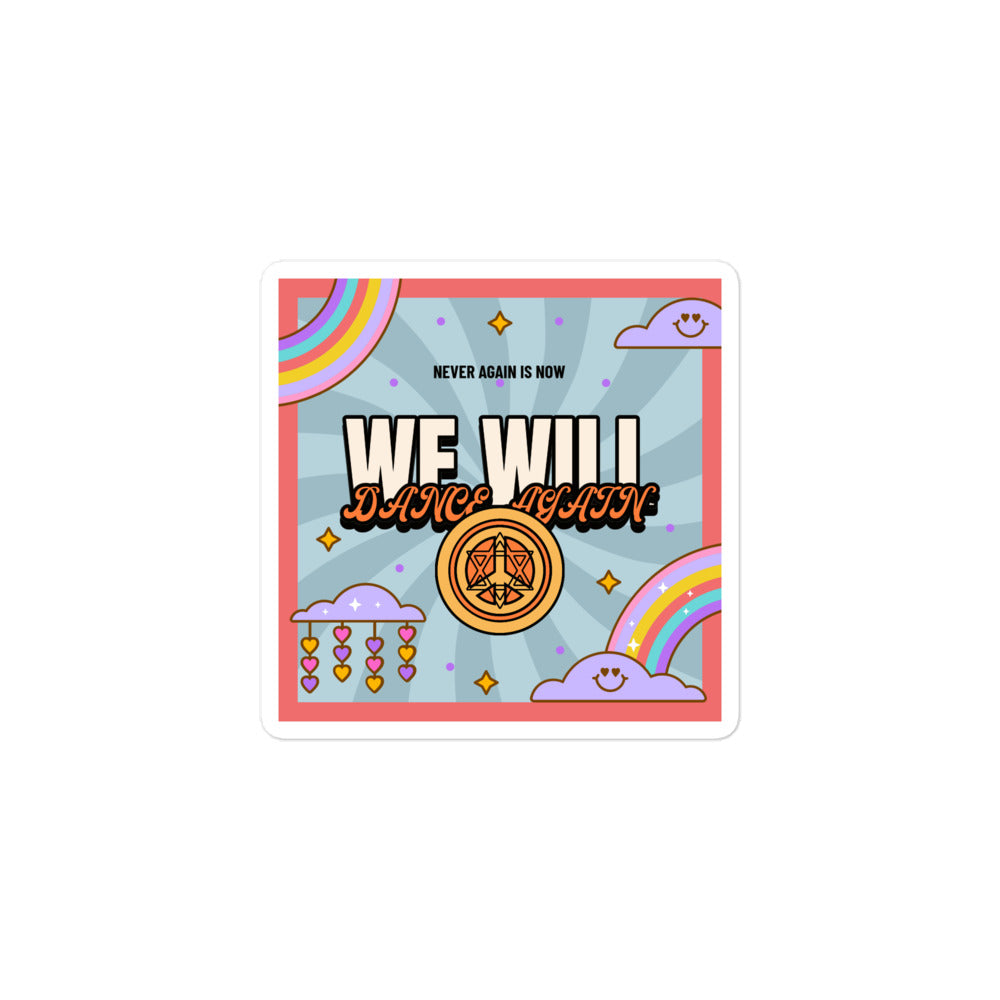We Will Dance Again | Retro-Blue Style | Kiss Cut Sticker Jouparty