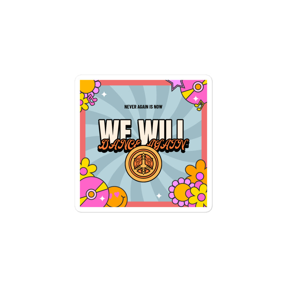 We Will Dance Again | Retro-Blue Style | Kiss Cut Sticker Jouparty