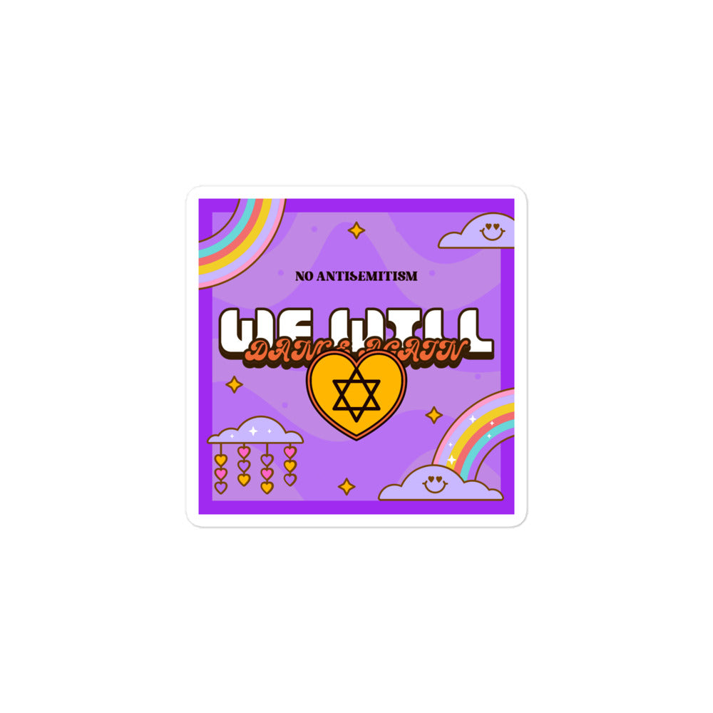 We Will Dance Again | Retro-Purple Style | Kiss Cut Sticker Jouparty