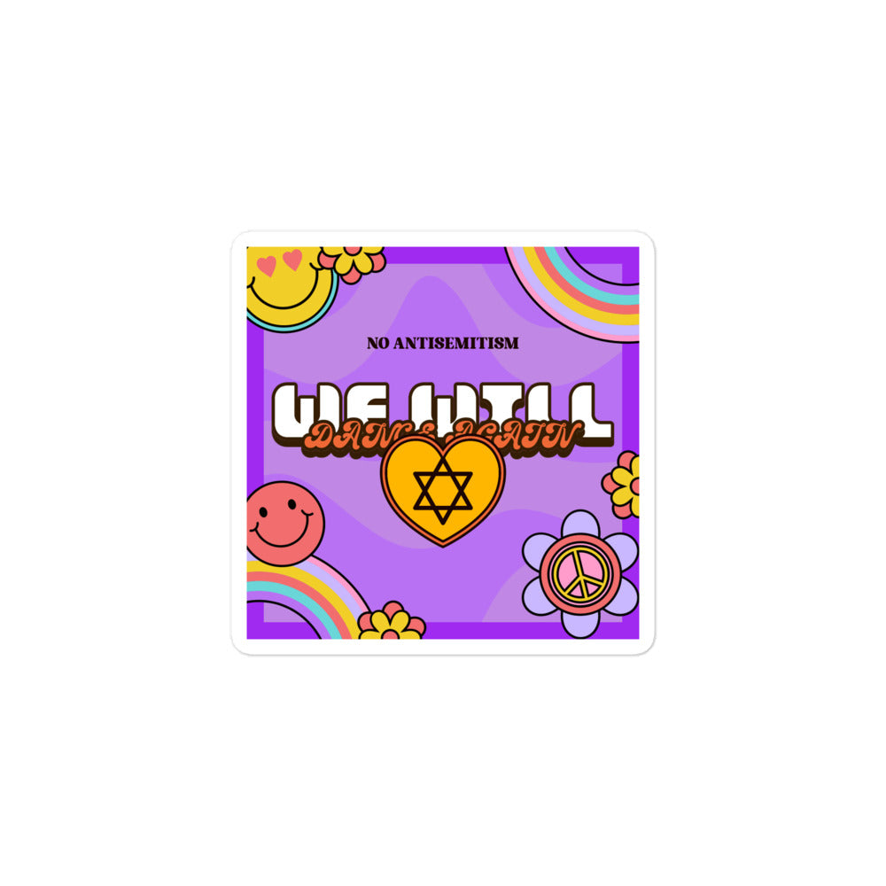 We Will Dance Again | Retro-Purple Style | Kiss Cut Sticker