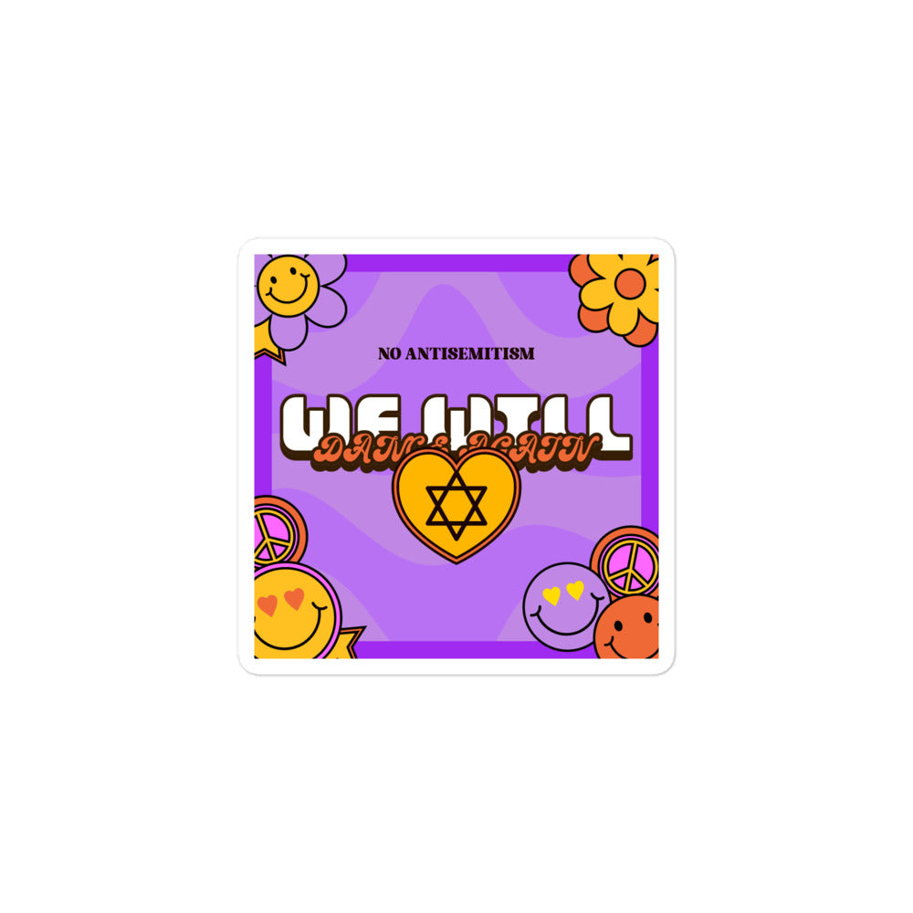 We Will Dance Again | Retro-Purple Style | Kiss Cut Sticker