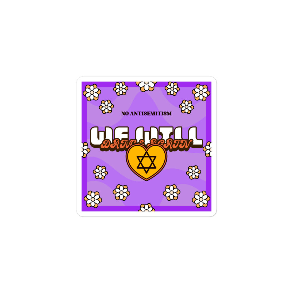 We Will Dance Again | Retro-Purple Style | Kiss Cut Sticker Jouparty