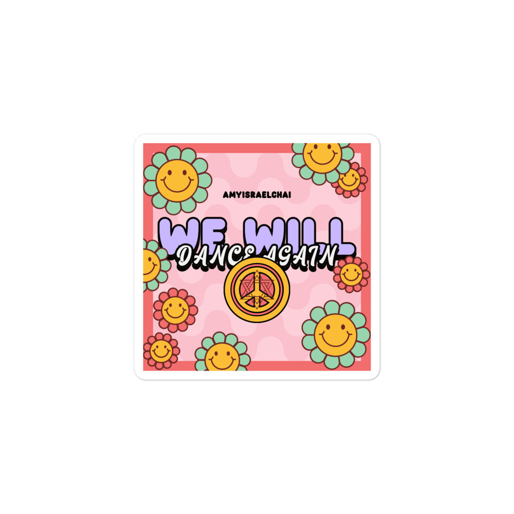 We Will Dance Again | Retro-Pink Style | Kiss Cut Sticker