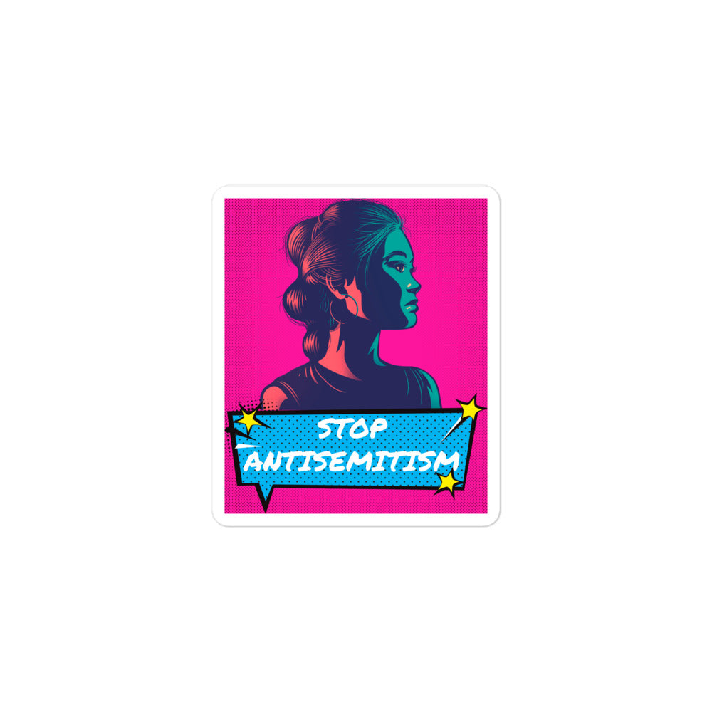 Pop Art Style | Antisemitism | Kiss Cut Sticker Jouparty