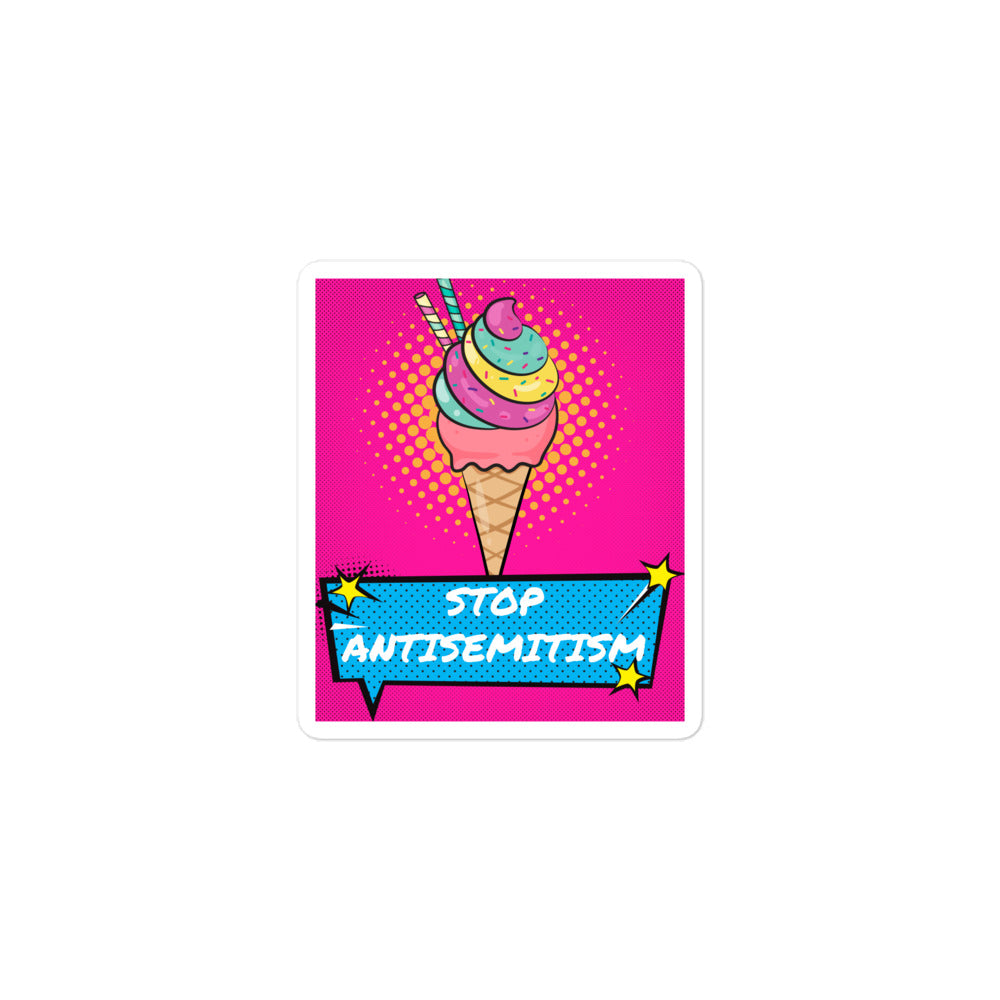 Pop Art Style | Antisemitism | Kiss Cut Sticker Jouparty