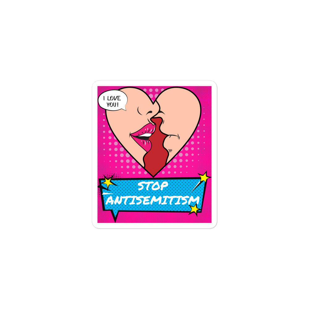 Pop Art Style | Antisemitism | Kiss Cut Sticker