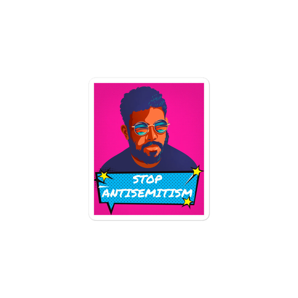 Pop Art Style | Antisemitism | Kiss Cut Sticker Jouparty