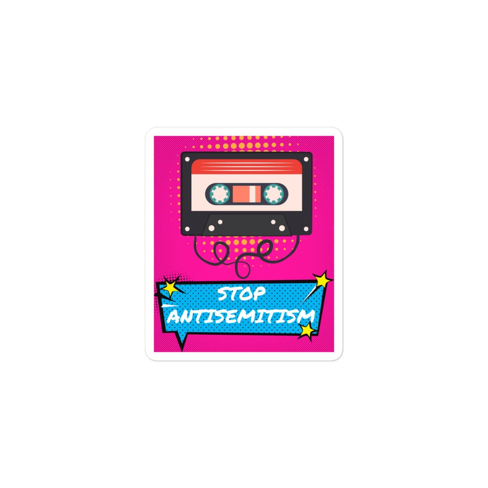 Pop Art Style | Antisemitism | Kiss Cut Sticker Jouparty