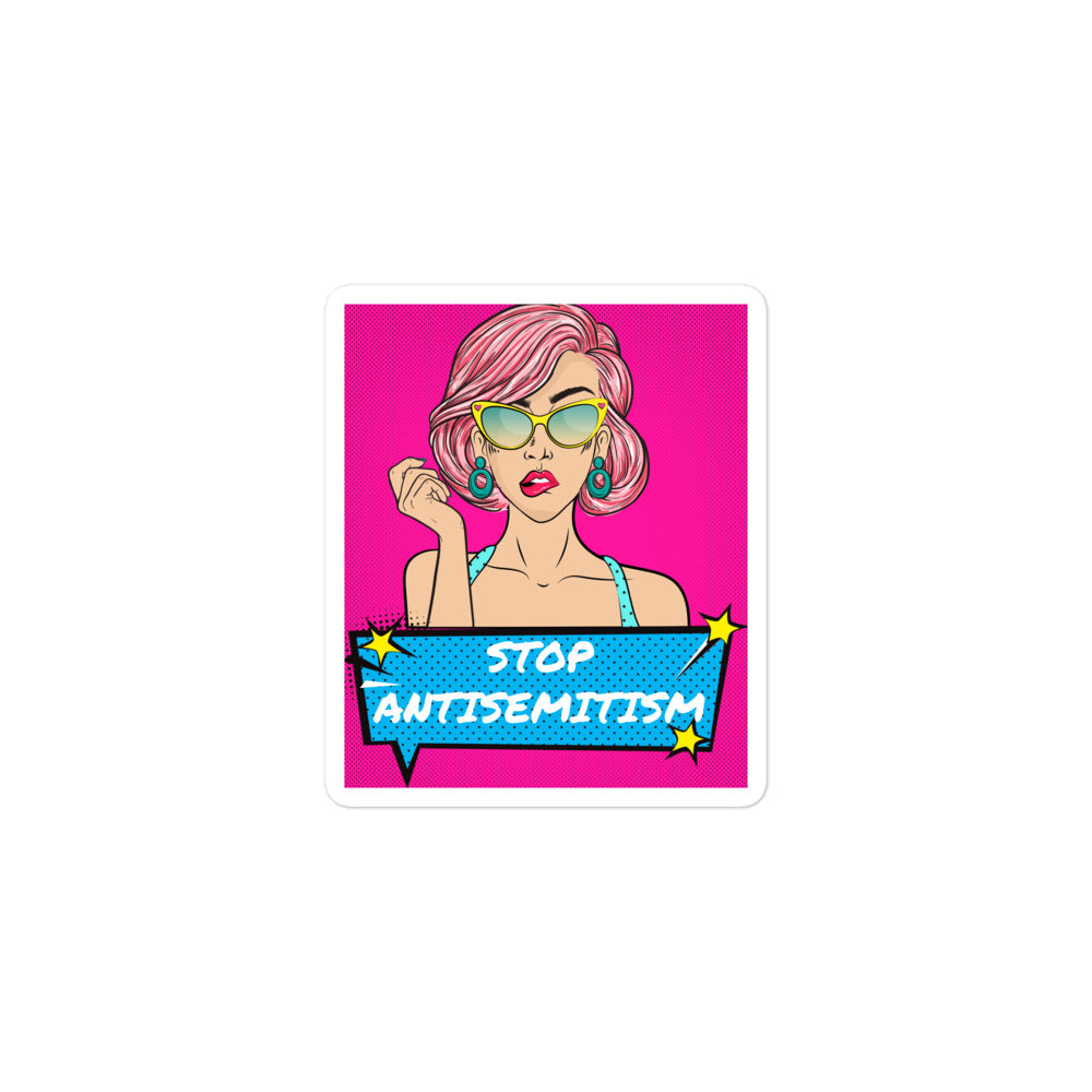 Pop Art Style | Antisemitism | Kiss Cut Sticker Jouparty