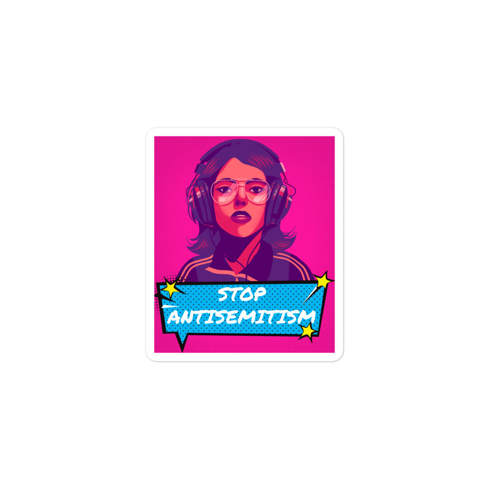 Pop Art Style | Antisemitism | Kiss Cut Sticker Jouparty