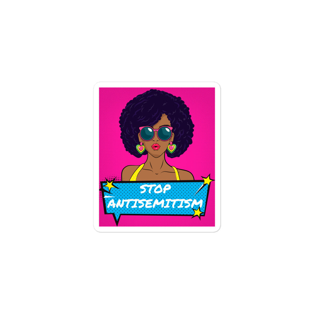 Pop Art Style | Antisemitism | Kiss Cut Sticker Jouparty