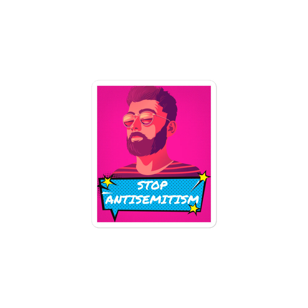 Pop Art Style | Antisemitism | Kiss Cut Sticker Jouparty