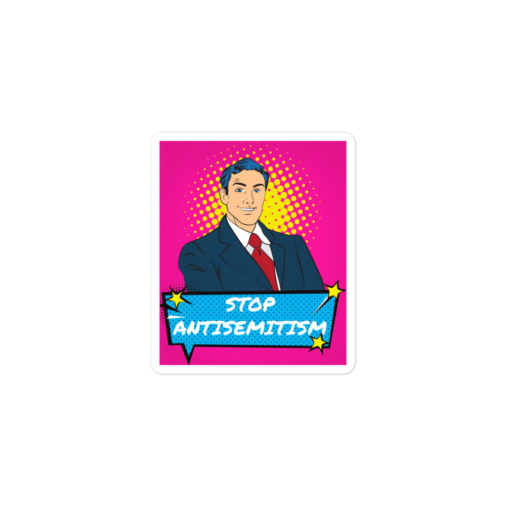 Pop Art Style | Antisemitism | Kiss Cut Sticker Jouparty