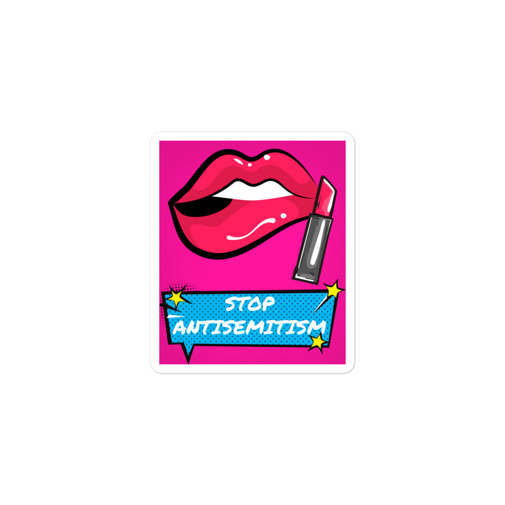 Pop Art Style | Antisemitism | Kiss Cut Sticker Jouparty