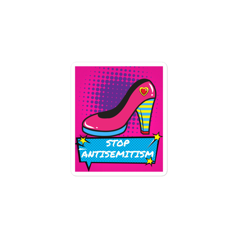 Pop Art Style | Antisemitism | Kiss Cut Sticker Jouparty
