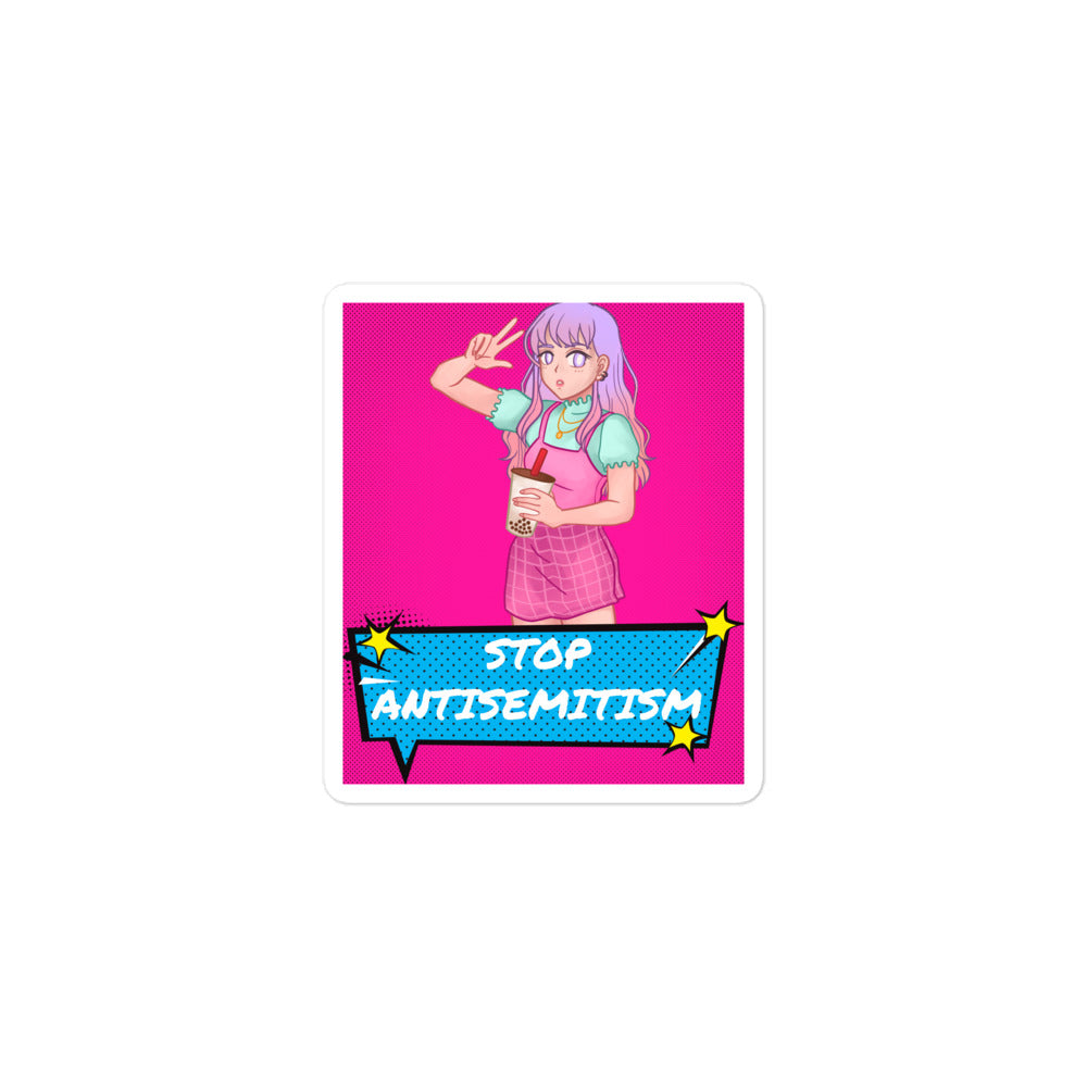 Pop Art Style | Antisemitism | Kiss Cut Sticker Jouparty