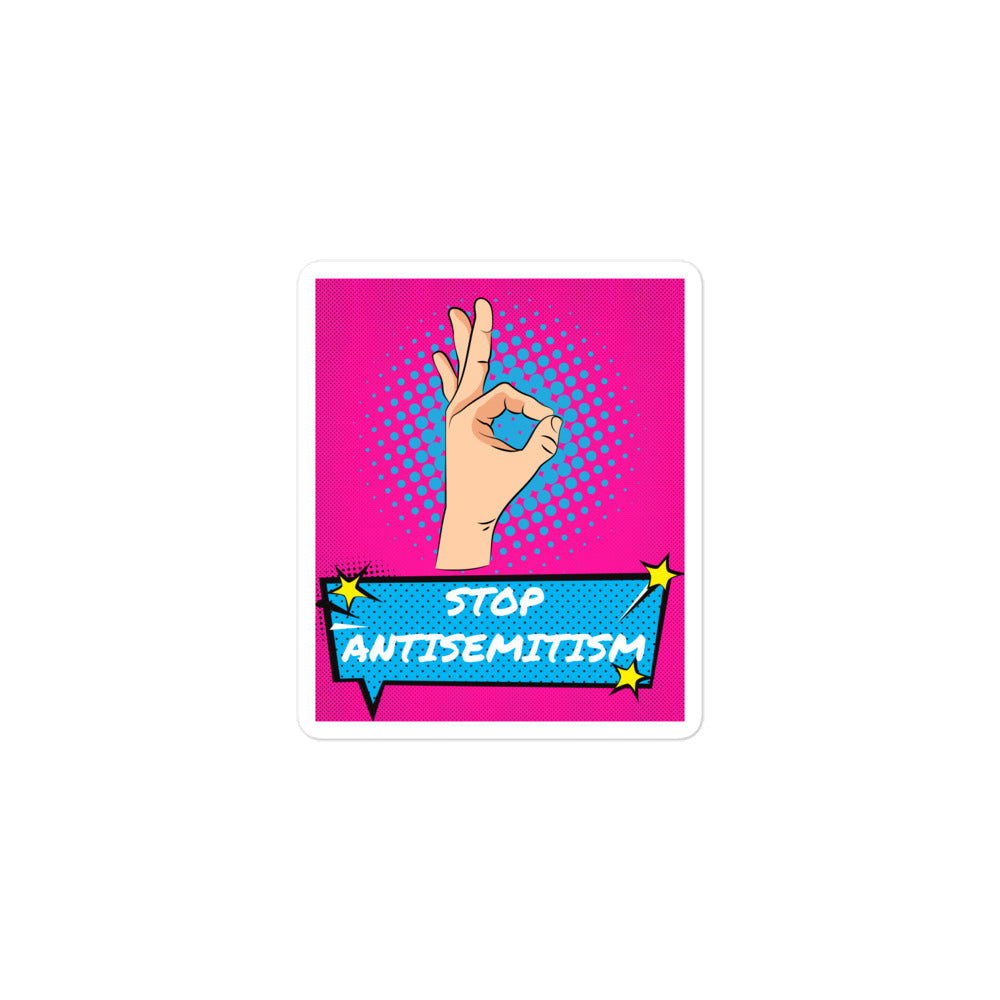 Pop Art Style | Antisemitism | Kiss Cut Sticker Jouparty