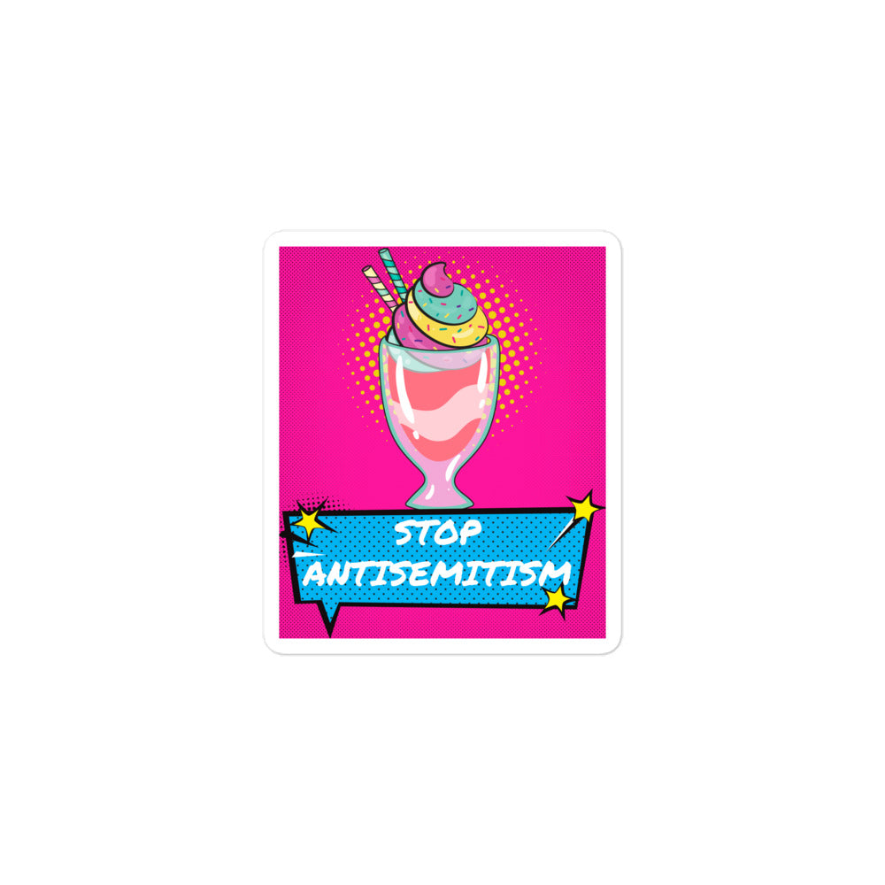Pop Art Style | Antisemitism | Kiss Cut Sticker Jouparty