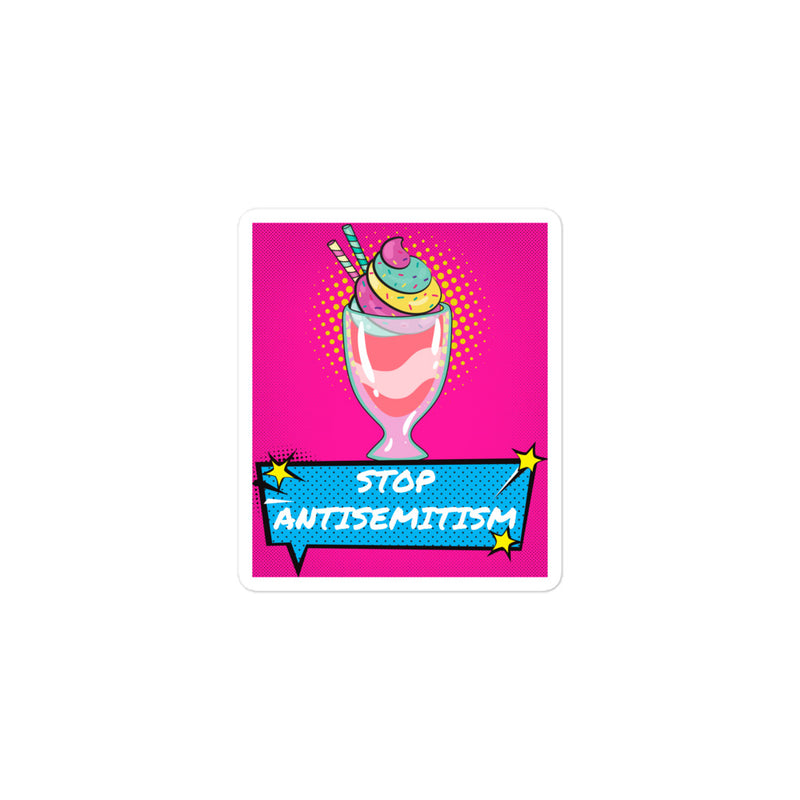 Pop Art Style | Antisemitism | Kiss Cut Sticker