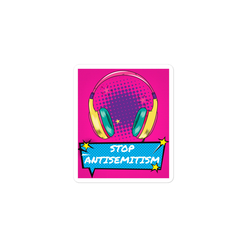 Pop Art Style | Antisemitism | Kiss Cut Sticker Jouparty