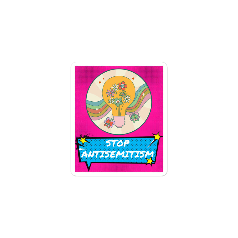 Pop Art Style | Antisemitism | Kiss Cut Sticker Jouparty