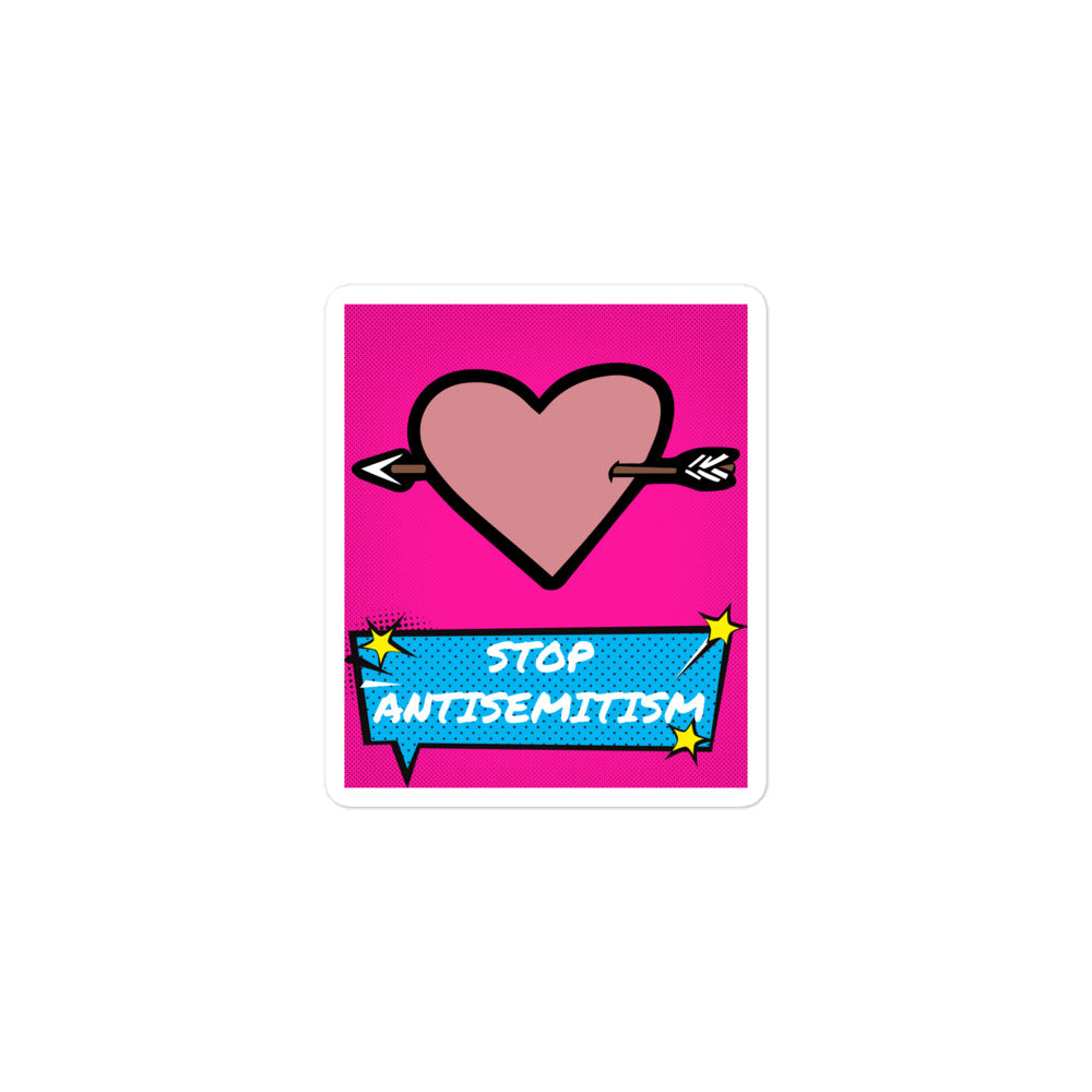 Pop Art Style | Antisemitism | Kiss Cut Sticker Jouparty