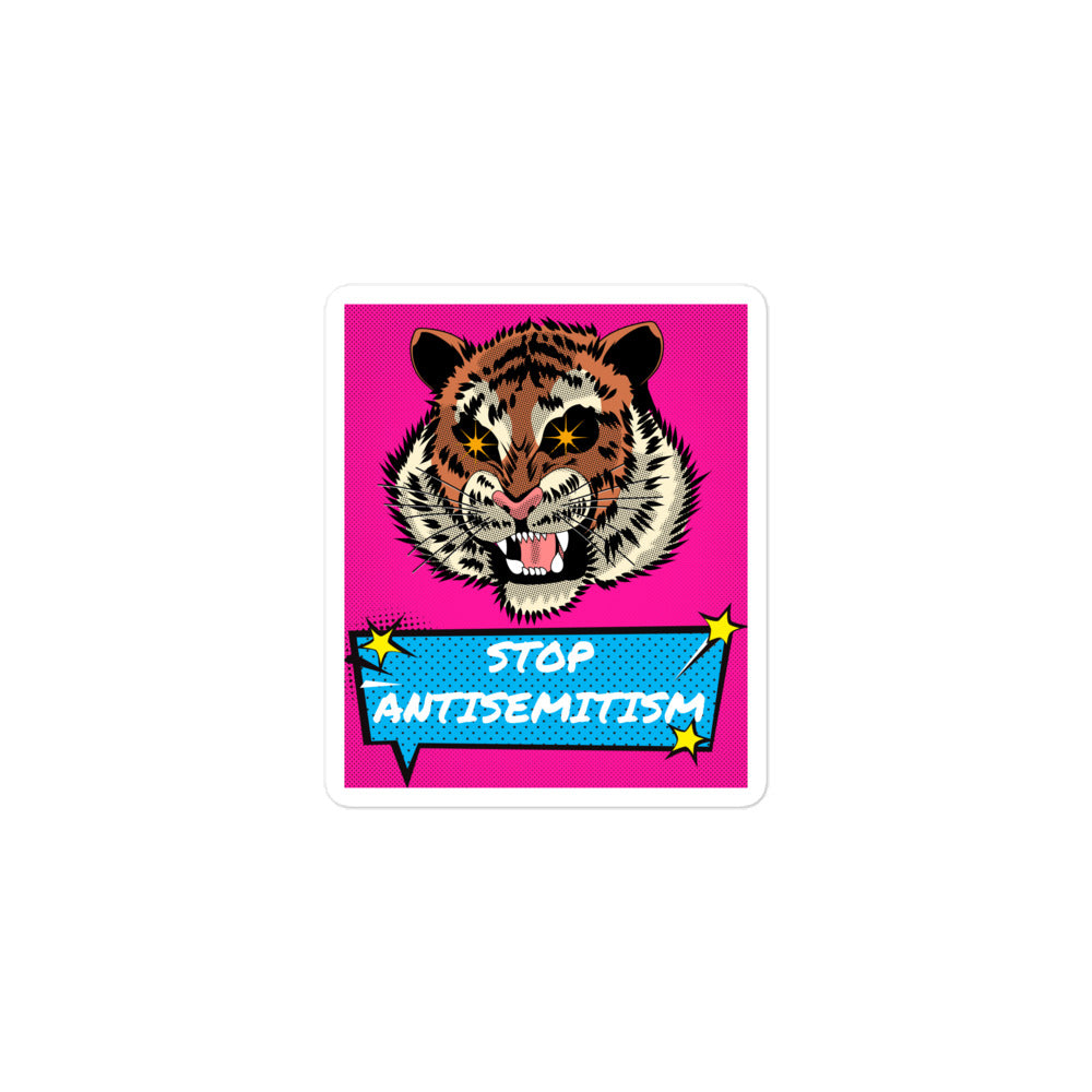 Pop Art Style | Antisemitism | Kiss Cut Sticker Jouparty