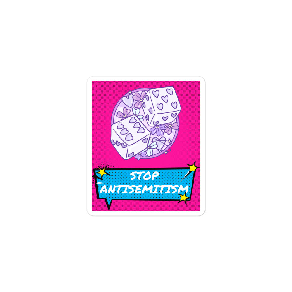 Pop Art Style | Antisemitism | Kiss Cut Sticker Jouparty