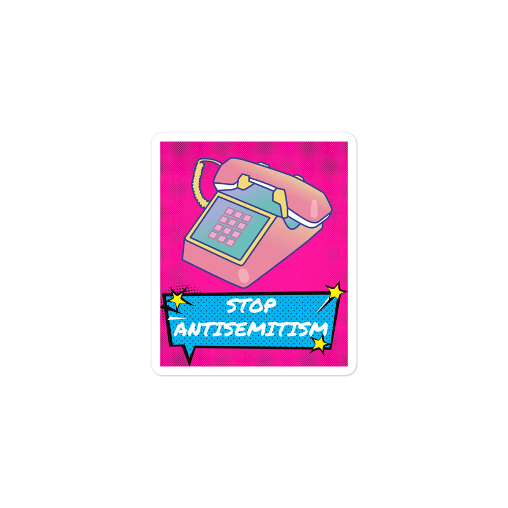 Pop Art Style | Antisemitism | Kiss Cut Sticker Jouparty