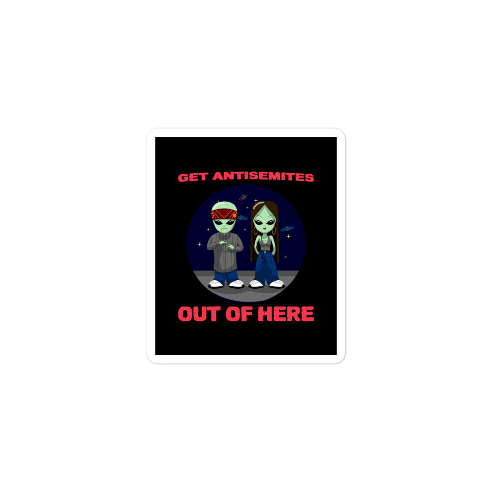 Get Alien Out | Antisemitism | Kiss Cut Sticker Jouparty