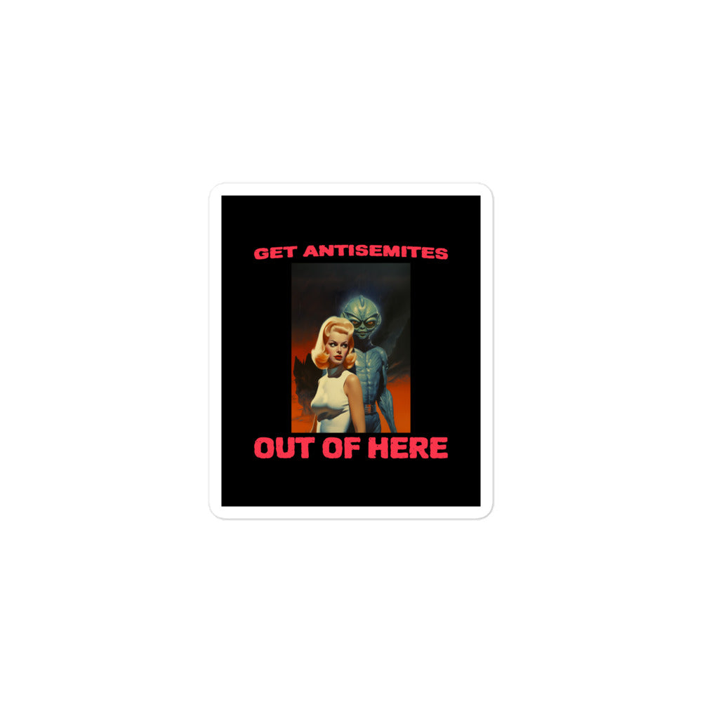 Get Alien Out | Antisemitism | Kiss Cut Sticker Jouparty
