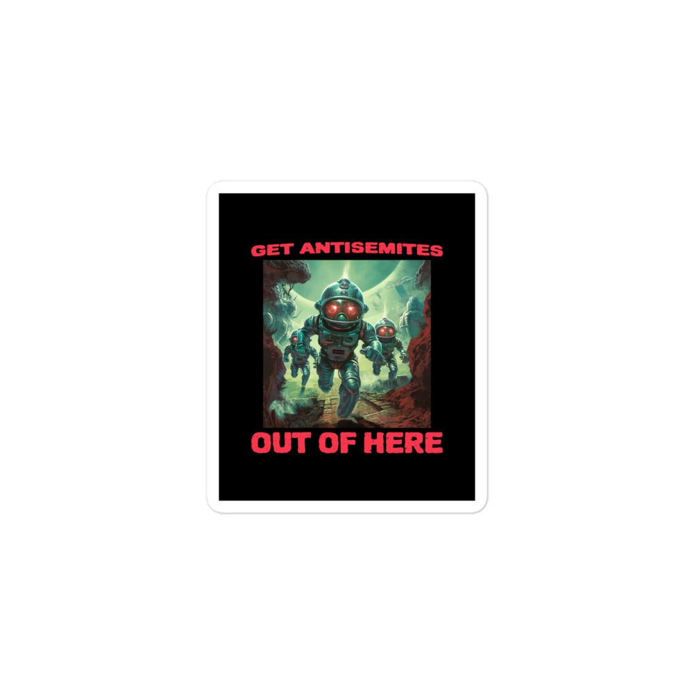 Get Alien Out | Antisemitism | Kiss Cut Sticker Jouparty