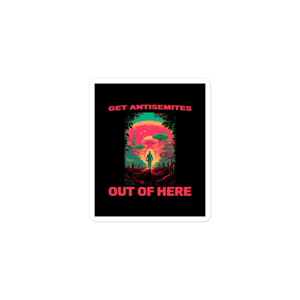 Get Alien Out | Antisemitism | Kiss Cut Sticker Jouparty