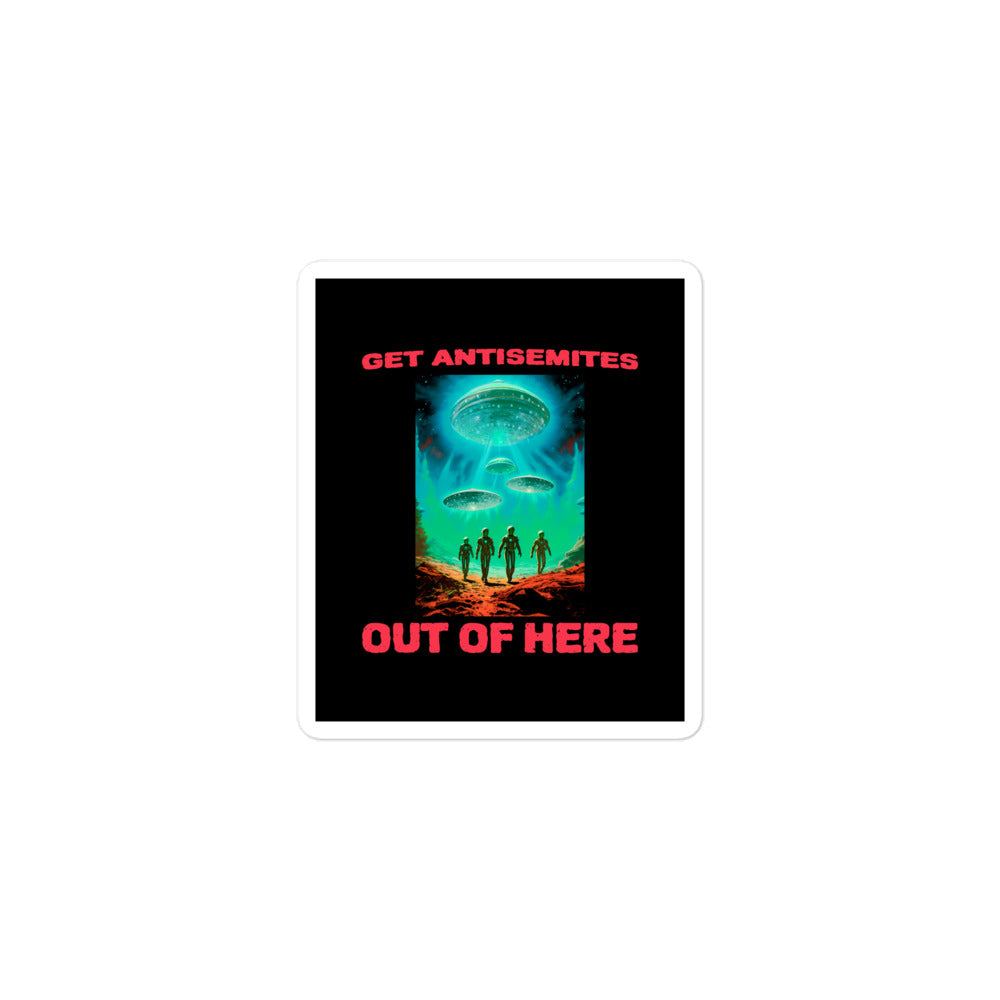 Get Alien Out | Antisemitism | Kiss Cut Sticker Jouparty