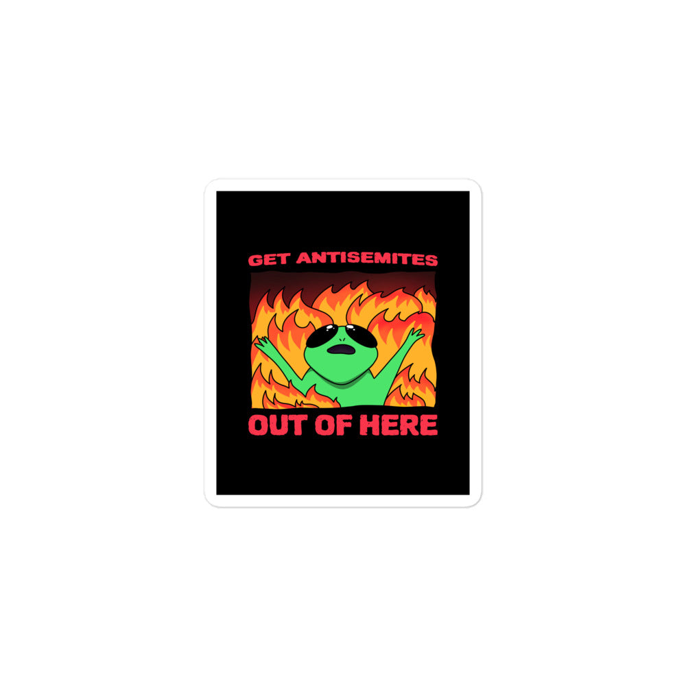 Get Alien Out | Antisemitism | Kiss Cut Sticker Jouparty