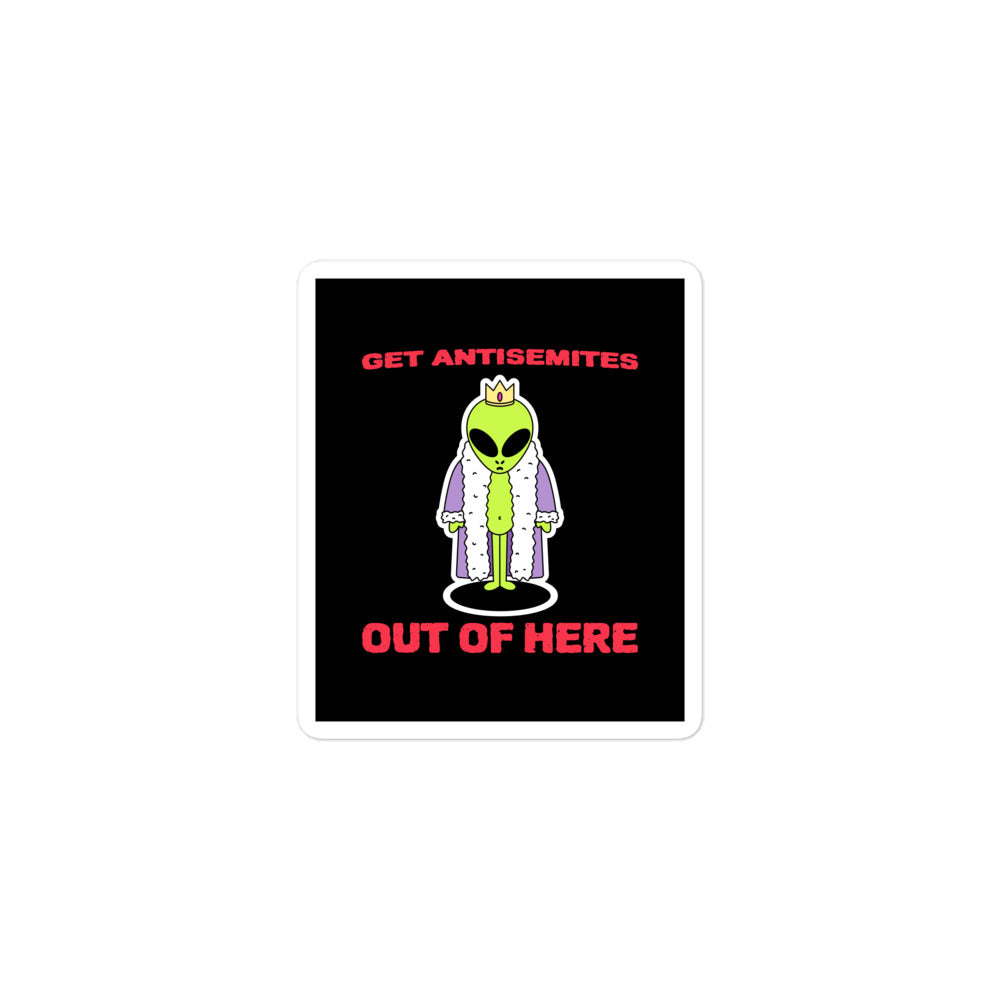 Get Alien Out | Antisemitism | Kiss Cut Sticker Jouparty