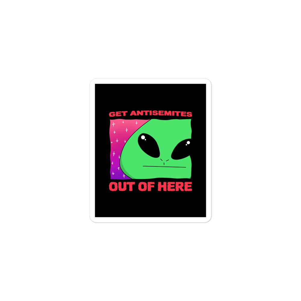 Get Alien Out | Antisemitism | Kiss Cut Sticker Jouparty