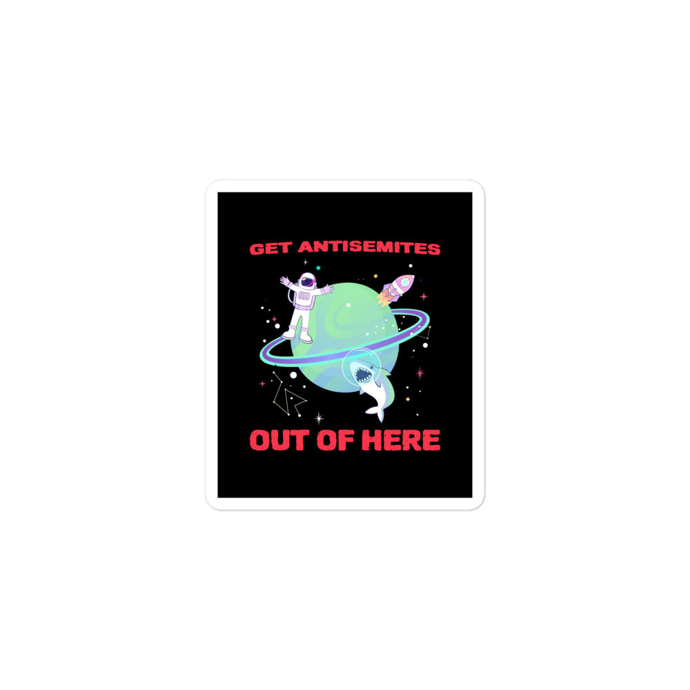 Get Alien Out | Antisemitism | Kiss Cut Sticker Jouparty