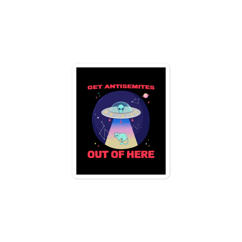 Get Alien Out | Antisemitism | Kiss Cut Sticker Jouparty