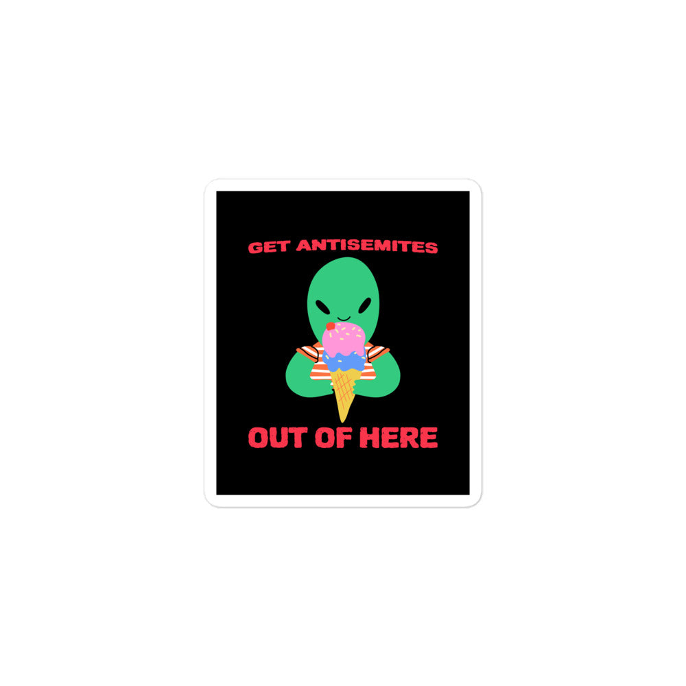 Get Alien Out | Antisemitism | Kiss Cut Sticker Jouparty