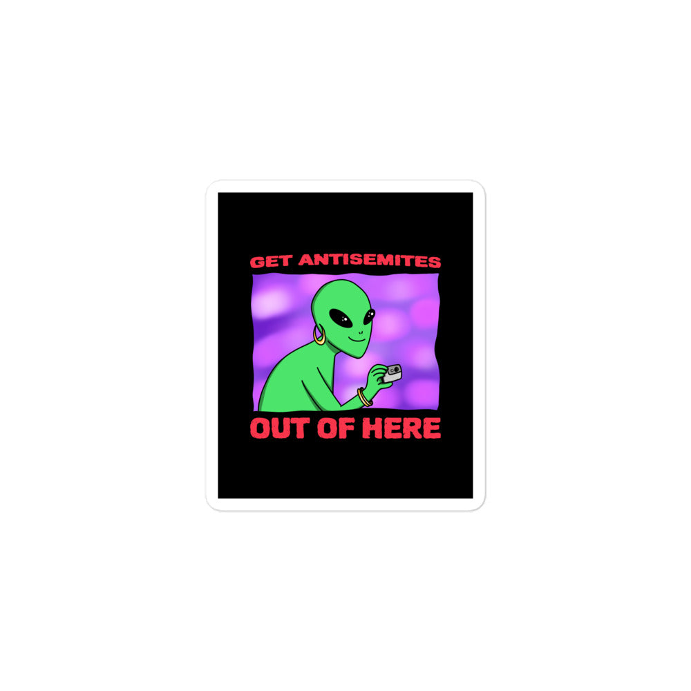 Get Alien Out | Antisemitism | Kiss Cut Sticker Jouparty
