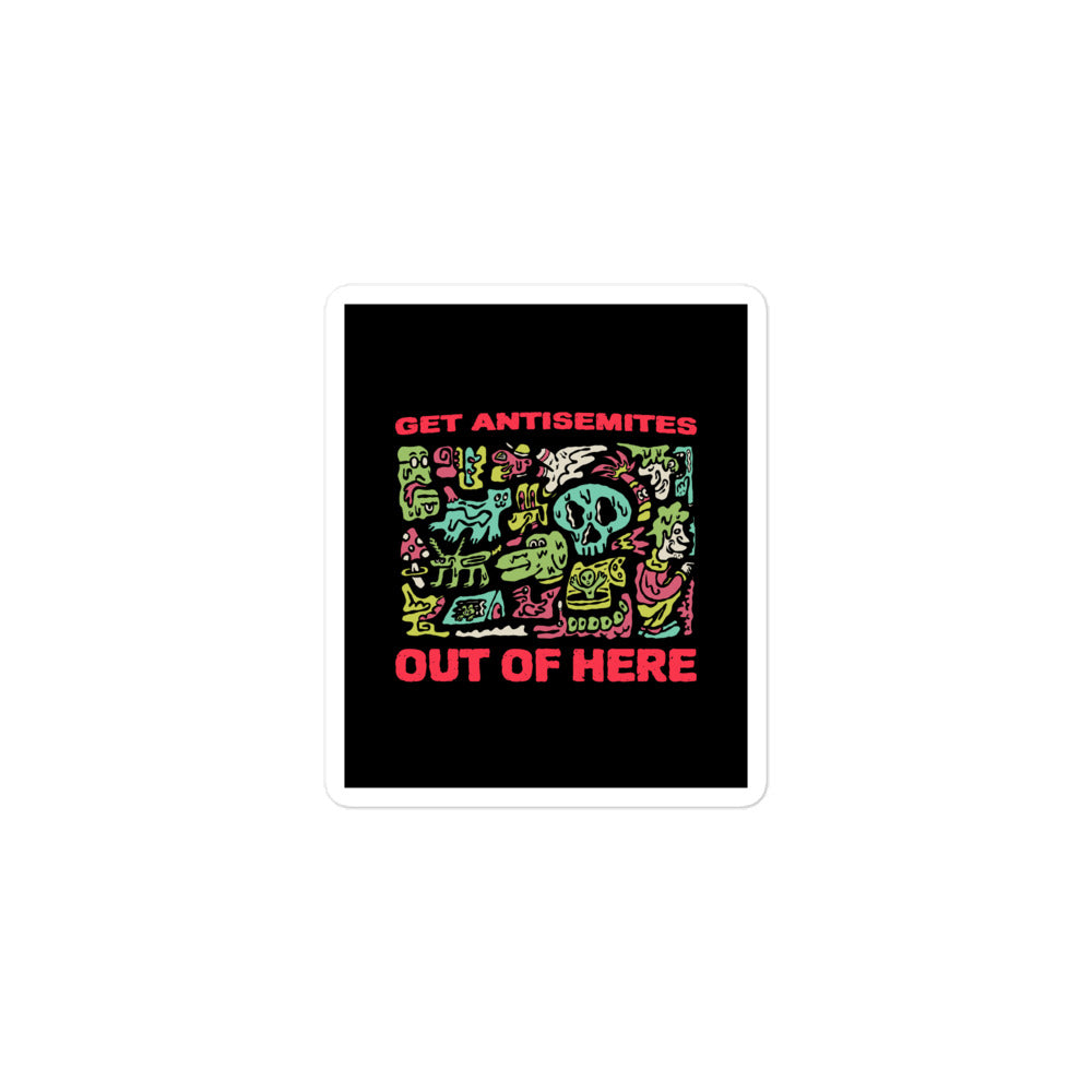 Get Alien Out | Antisemitism | Kiss Cut Sticker Jouparty