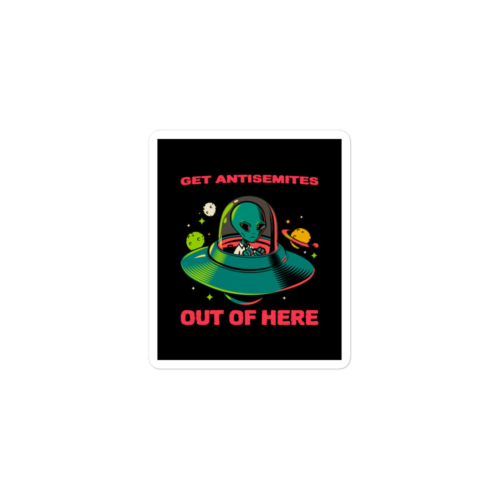 Get Alien Out | Antisemitism | Kiss Cut Sticker Jouparty
