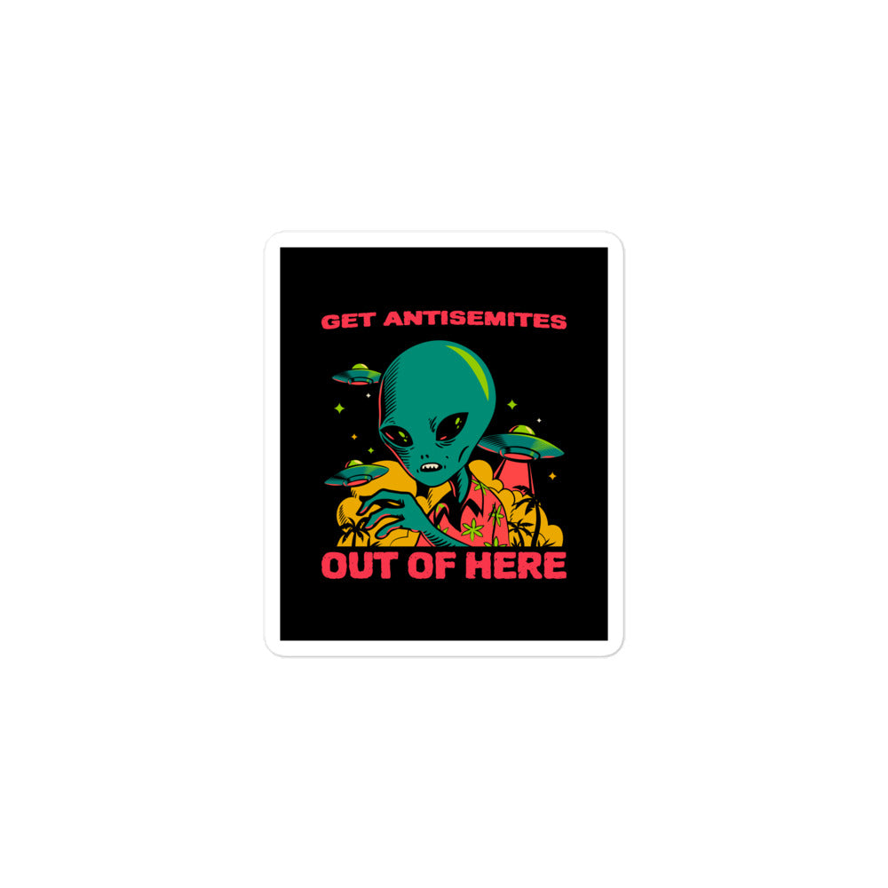 Get Alien Out | Antisemitism | Kiss Cut Sticker Jouparty