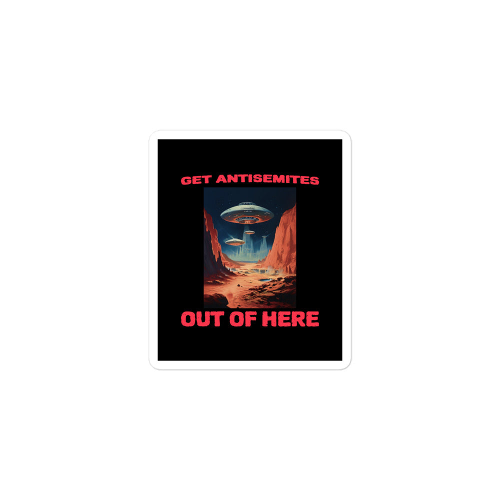 Get Alien Out | Antisemitism | Kiss Cut Sticker Jouparty