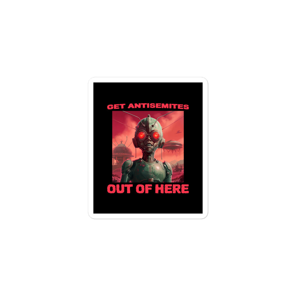 Get Alien Out | Antisemitism | Kiss Cut Sticker Jouparty