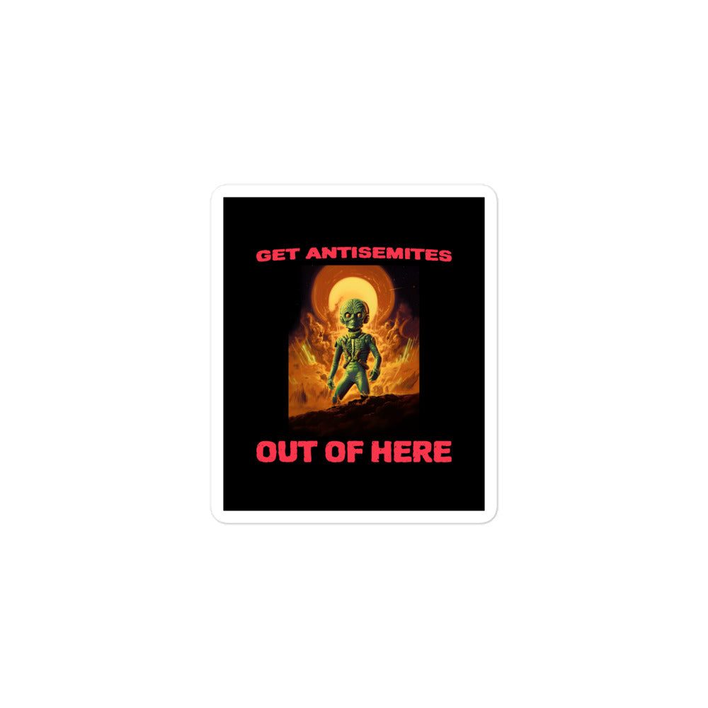 Get Alien Out | Antisemitism | Kiss Cut Sticker Jouparty